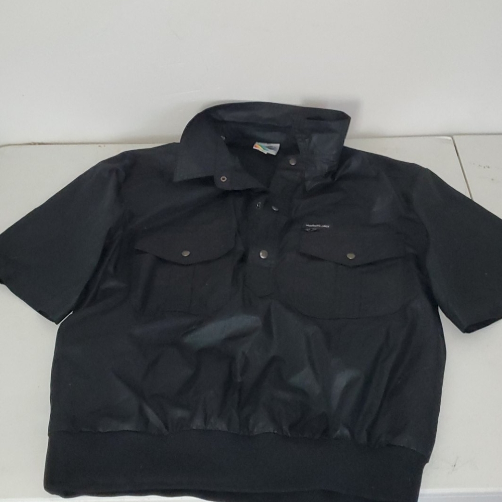 Vintage Members Only unique short sleeve pullover